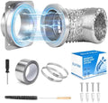 Magnetic Dryer Vent Coupling DV180, 4-Inch Dryer Vent Magnetic Connector Kit by Unknown