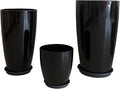 24/21/11 Inch Tall Planter Pots Garden Plastic Planters by MinCHI257