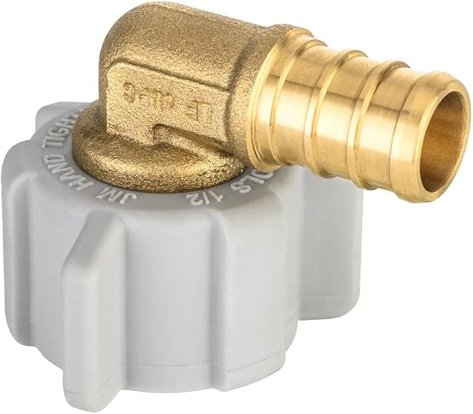 EFIELD 1/2" Pex x 1/2" Female NPT Swivel Elbow | Brass Barb Crimp Fittings - Image 4