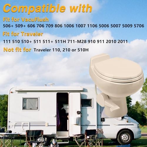 RV Toilet Floor Flange Seal and Mounting Hardware Kit Compatible - Image 4