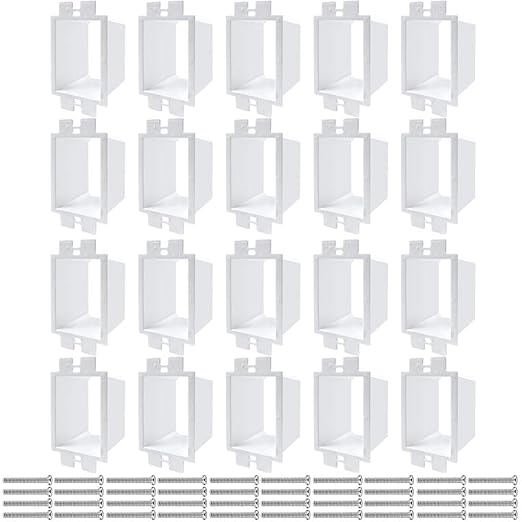 GIB 20 PCS BE1-2 1-Gang Electrical Outlet Box Extenders by GIBCleaningtool