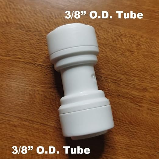 Malida 3/8"Tube OD to 3/8" Tube OD push fit straight quick connect - Image 2