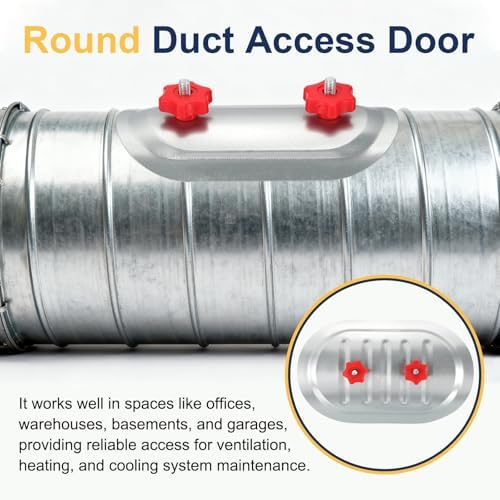 PATIKIL 10" Round Duct Access Door, Duct Maintenance Access Door Galvanized - Image 6