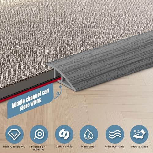 Floor Transition Strip Door Threshold 39" Floor Transition Reducer Trim on The - Image 3