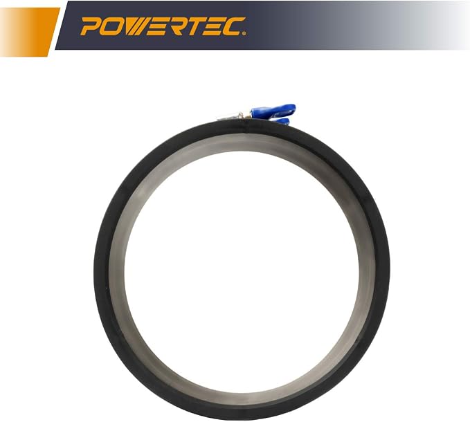 POWERTEC 6 Inch Dust Control Flex Cuff w/Adjustable Key Hose Clamps, 4 PK - Image 2