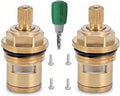 Brass Faucet Cartridge Replacement Kit M20 x 1.5 Ceramic Valve Pair by Unknown