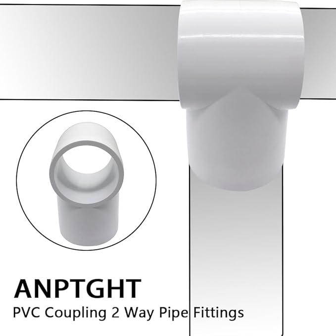 3/4“ Slip Tee PVC Fitting, Furniture Grade PVC DIY Connector - Image 4