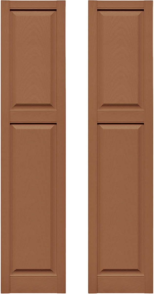 14.75 in. W x 67 in. H Builders Edge, Cottage Style, Raised Panel Shutters by Builders+Edge