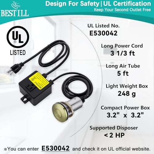 BESTILL Garbage Disposal Air Switch Kit - Image 4
