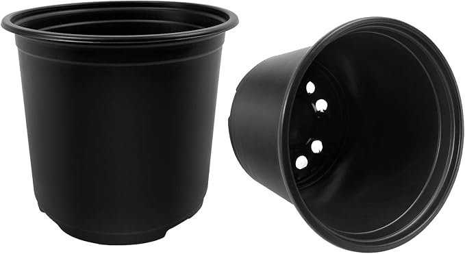RAOOKIF 100 Pack Nursery Pots, 6 Inch Plastic Plant Pots - Image 4