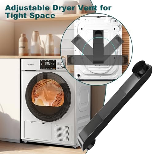 Periscope Dryer Vent, 29-45" Telescoping Dryer Vent Stainless Steel Adjustable - Image 6