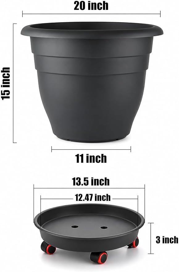 RooTrimmer 3 Pack 20 Inch Large Plant Pots - Image 2