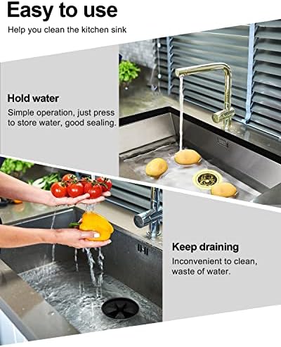 BOTEMY Extended Garbage Disposal Flange Basket Strainer Stopper, Deep 304 - Image 6
