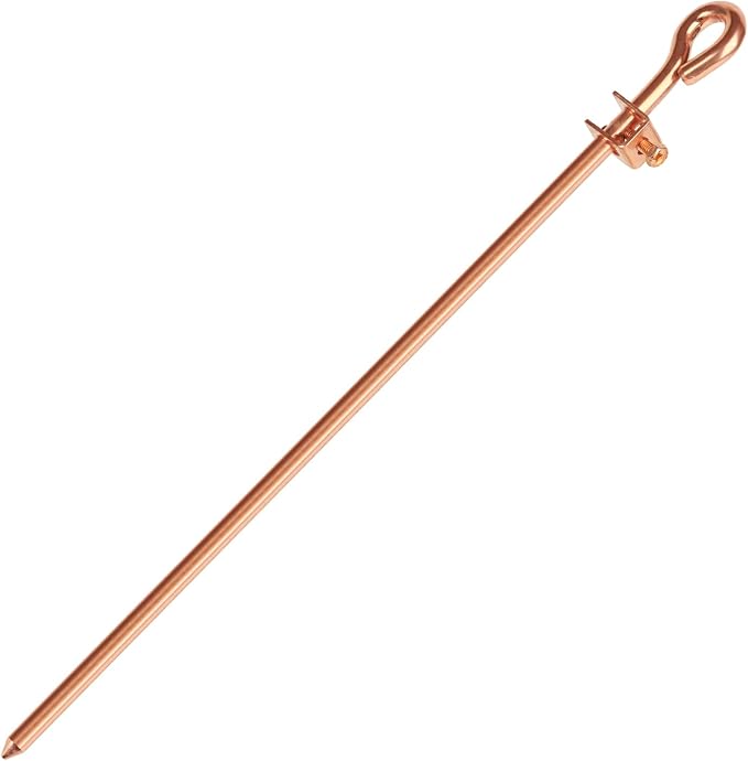 Ground Rod - 3/8" Copper Bonded Grounding Rod by GOUNENGNAIL