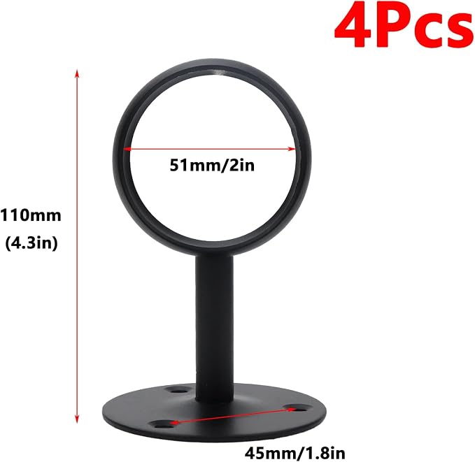 Antrader Curtain Rod Holder Bracket - Image 2