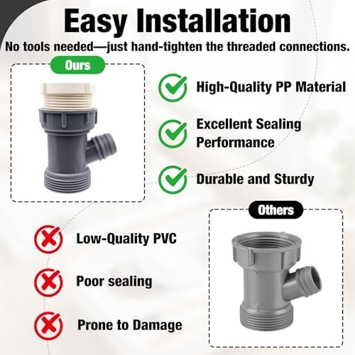 Dishwasher Drain Hose Adapter Universal Y-Shaped Kitchen Sink Drain Pipe Adapter - Image 5
