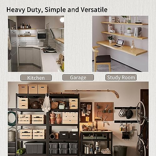 Heavy Duty Shelf Bracket 5 inch Metal Wall Mount Powder Coated 90 Degree Black - Image 6