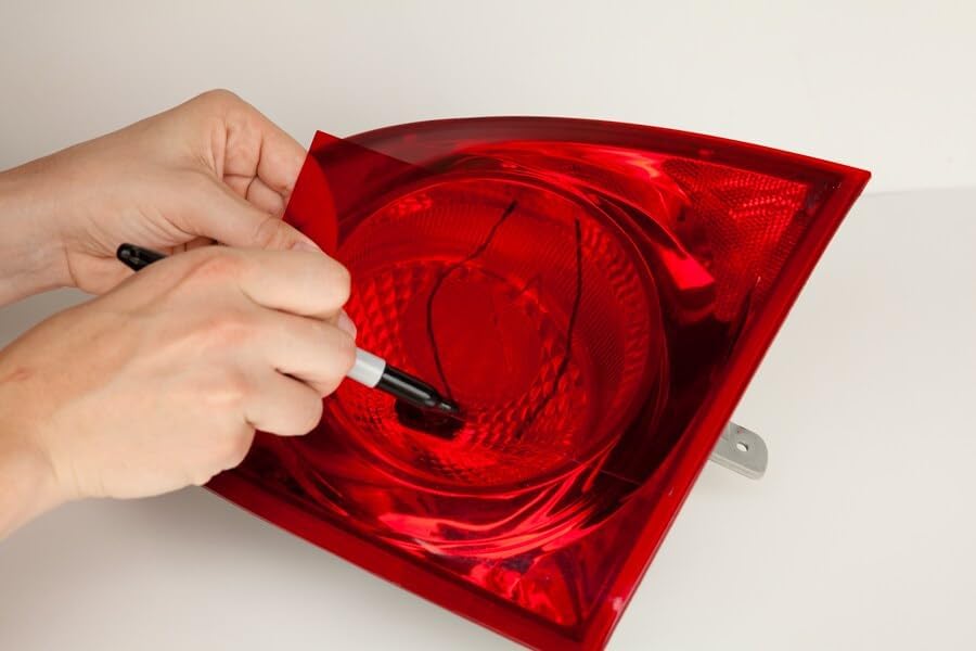 3M Auto High Strength Red Lens Repair Film, 3.75 in x 7.75 in - Image 5