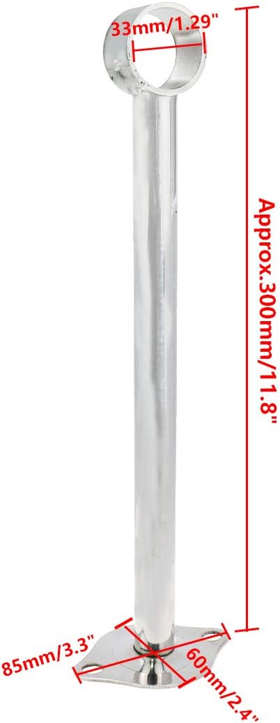 Ceiling-Mount Bracket Wardrobe Pipe Bracket Rod Lever Support Holder Fit 32 to - Image 2