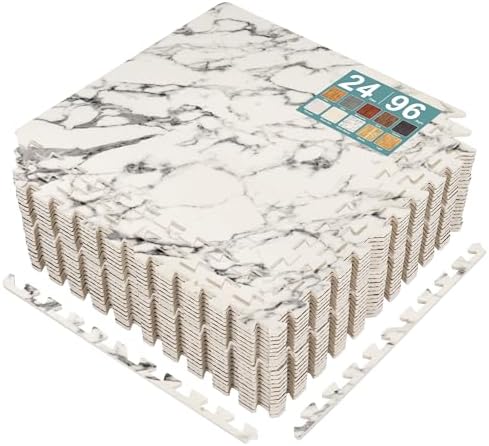 Sorbus Wood Grain Floor Tiles Foam Mat EVA Interlocking Mats Tile 3/8-Inch by Sorbus