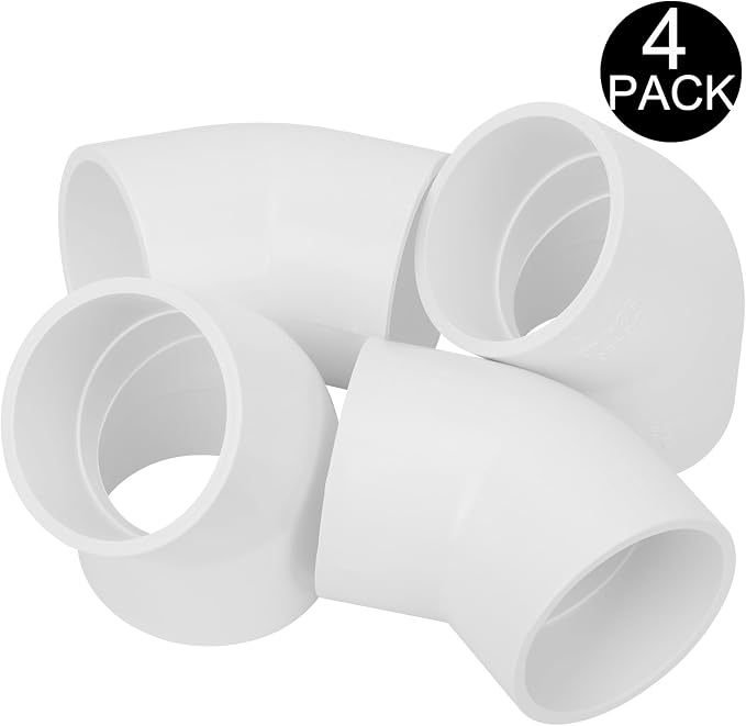 4Pack 2" 45 Degree PVC Elbow Pipe Fitting Connector Furniture Build Grade SCH40 - Image 3