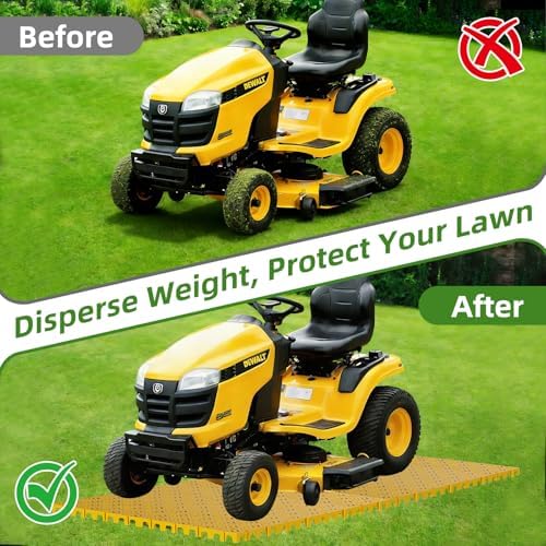 10 Pcs 15.7" x 15.7" Heavy Duty Ground Protection Mats, Interlocking Non-Slip - Image 5