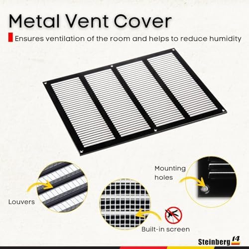 Steinberg14 Black Vent Cover 14x10 - Image 3