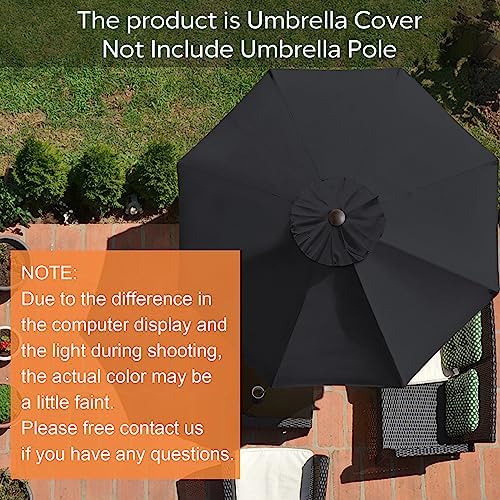 EliteShade USA 9FT Patio Umbrella Replacement Covers 8 Ribs Market Umbrella - Image 2