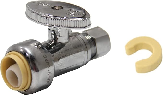 1PACK EFIELD Push Fit Straight Stop Valve by EFIELDPEXTUBING