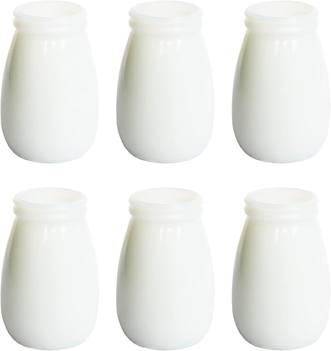 YANLING 6 Pack White Vase for Decor Small Ceramic Vase for Flowers | Bud Vases by YANLING