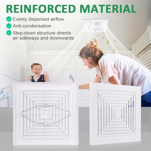 9"x9" 97011723 Bathroom Exhaust Fan Cover - Image 5