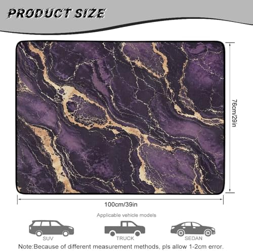 Purple Marble Work Trunk Mat Heavy Duty Foldable Cargo Liner - Image 7