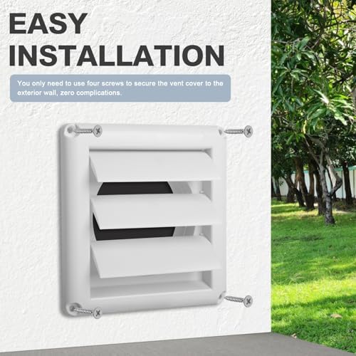 4 Inch Louvered Dryer Vent Cover - Image 7