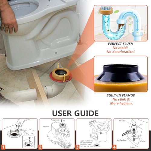 Extra Thick Toilet Wax Ring Replacement Kit - Image 5