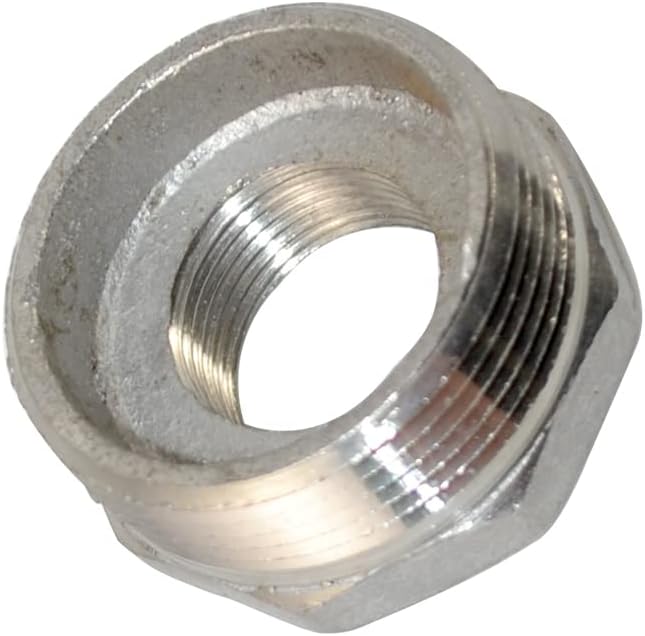 1-1/2" Male NPT to 3/4" Female NPT Female Reducing/Reducer Bushing Pipe Fitting - Image 2