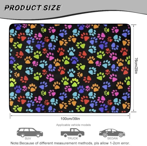 ELEQIN Trunk Mats for Cars SUV Sedan Truck Non Slip Backing Heavy Duty Cargo - Image 7