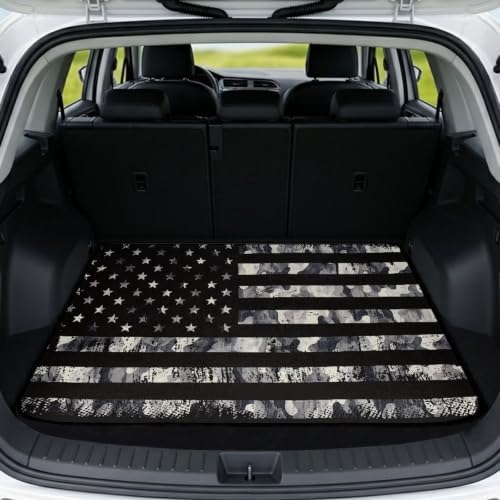 ELEQIN Camo American Flag SUV Cargo Liner Trunk Mats by ELEQIN