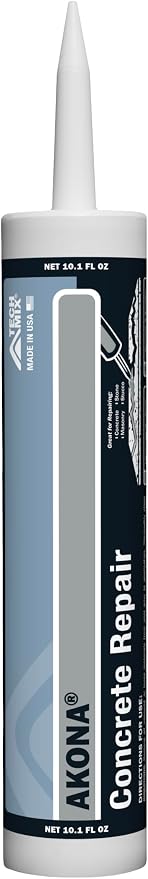 Concrete Repair Tube, 10 Ounces, Crack Filler | Cement & Concrete Crack Repair by AkonabyTCCMaterials