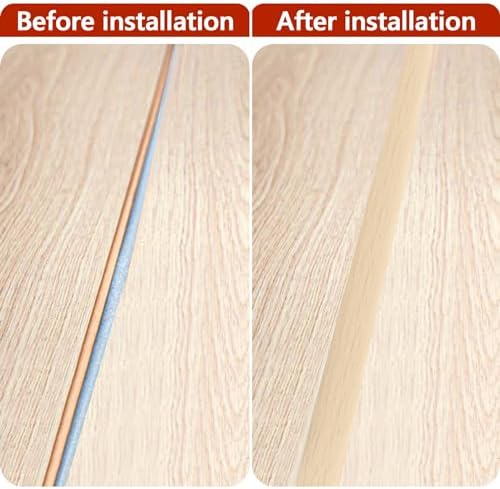 ToLanbbt 3.3Ft Floor Transition Strip Self Adhesive Carpet to Tile Floor Edging - Image 5