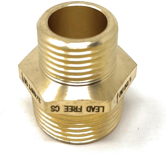 Cascada 1/2" G Thread Male to 3/4" NPT Thread Male | Pipe Fitting Adapter - Image 7