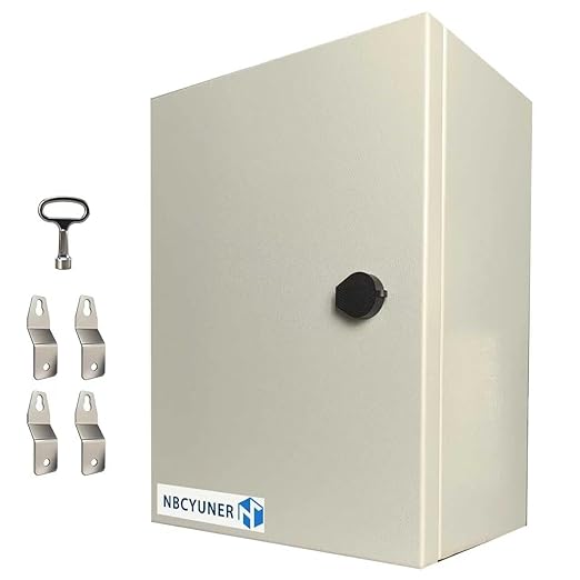 NBCYUNER 20x16x8 Electrical Enclosure Box NEMA 4 Outdoor Enclosure, IP66 by NBCYUNER