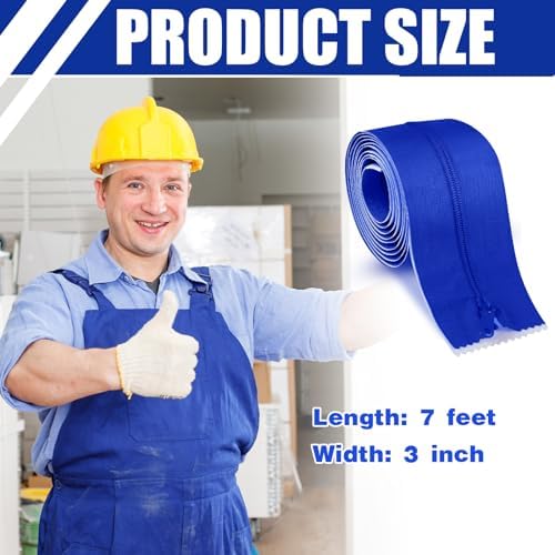 Tigeen 2 Roll Heavy Duty Zipper Door Dust Barriers 7 ft x 11 Inch - Image 3