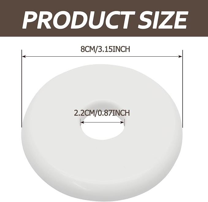 2 Pcs Wall Split Flange, Plumbing Cover Plates - Image 3