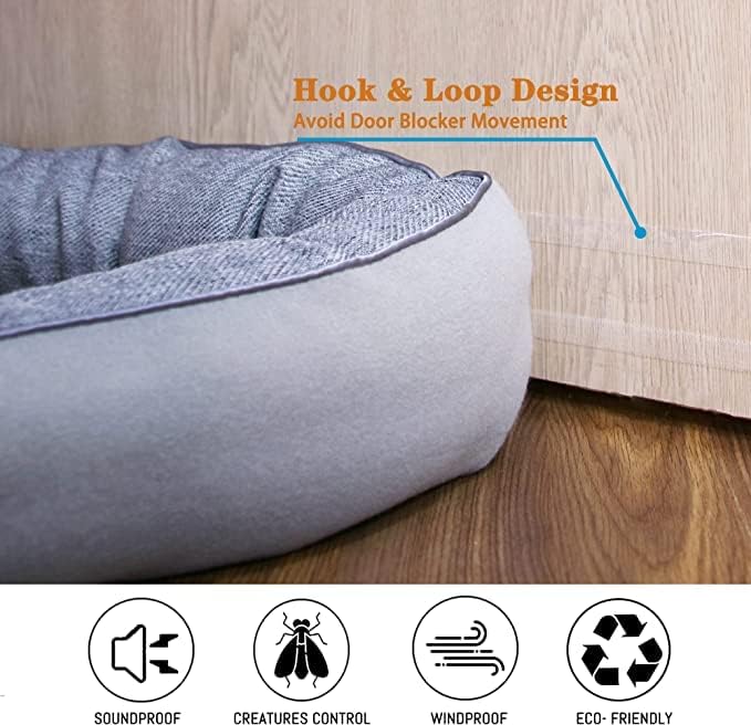 TORRAMI 38" Door Draft Stopper Under Bottom Insulation Noise Air Stopper 2.2LB - Image 3