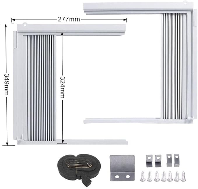 AC Side Panels with Frame Kit for Window Air Conditioner, Adjustable Insulated - Image 3