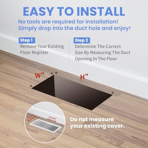 Howeall 4x12 Inches Heavy Duty Walkable Floor Register - Image 6