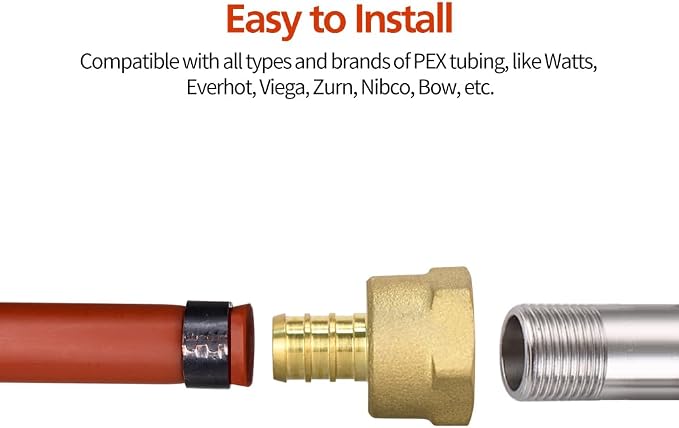 5 Pack PEX 1/2" x 1/2" NPT Female Fittings | - Image 5