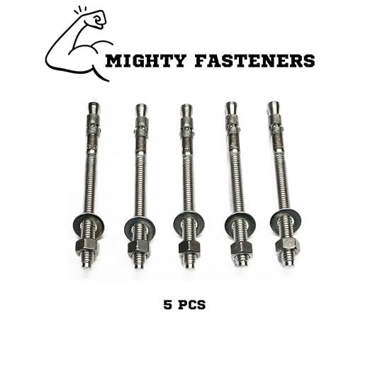 Mighty Fasteners Wedge Anchors – Heavy-Duty 304 Stainless Steel Expansion Bolts - Image 3