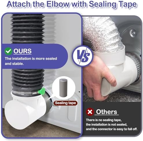 Dryer Vent Hose For Tight Space, Indoor Dryer Vent, Dryer Hose Vent Kit - Image 5