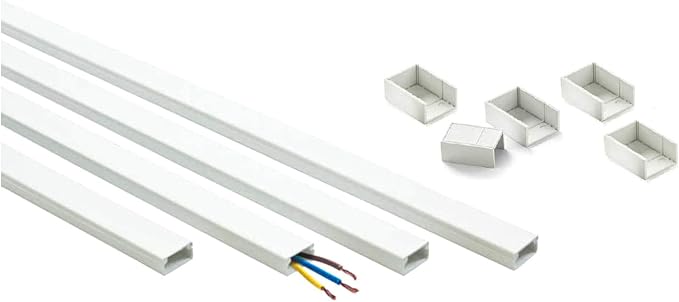 Easylife TV Wire Hider Wall Mounted 10 Feet White Cord Cover Kit - Image 3